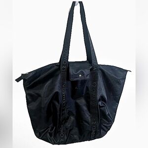 New Omega Swiss Co. Large Folding Black Tote Bag Carry on Classic Tote Bag